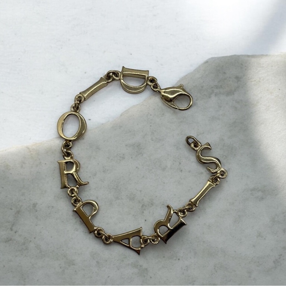 Vintage Gold Dior “DIOR PARIS” Bracelet